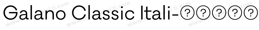 Galano Classic Itali字体转换